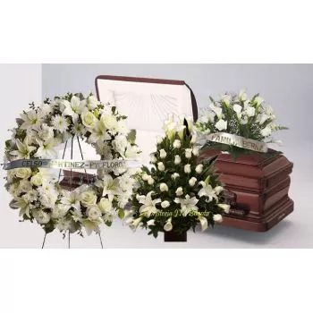 Patriotic Funeral Flowers Arrangement